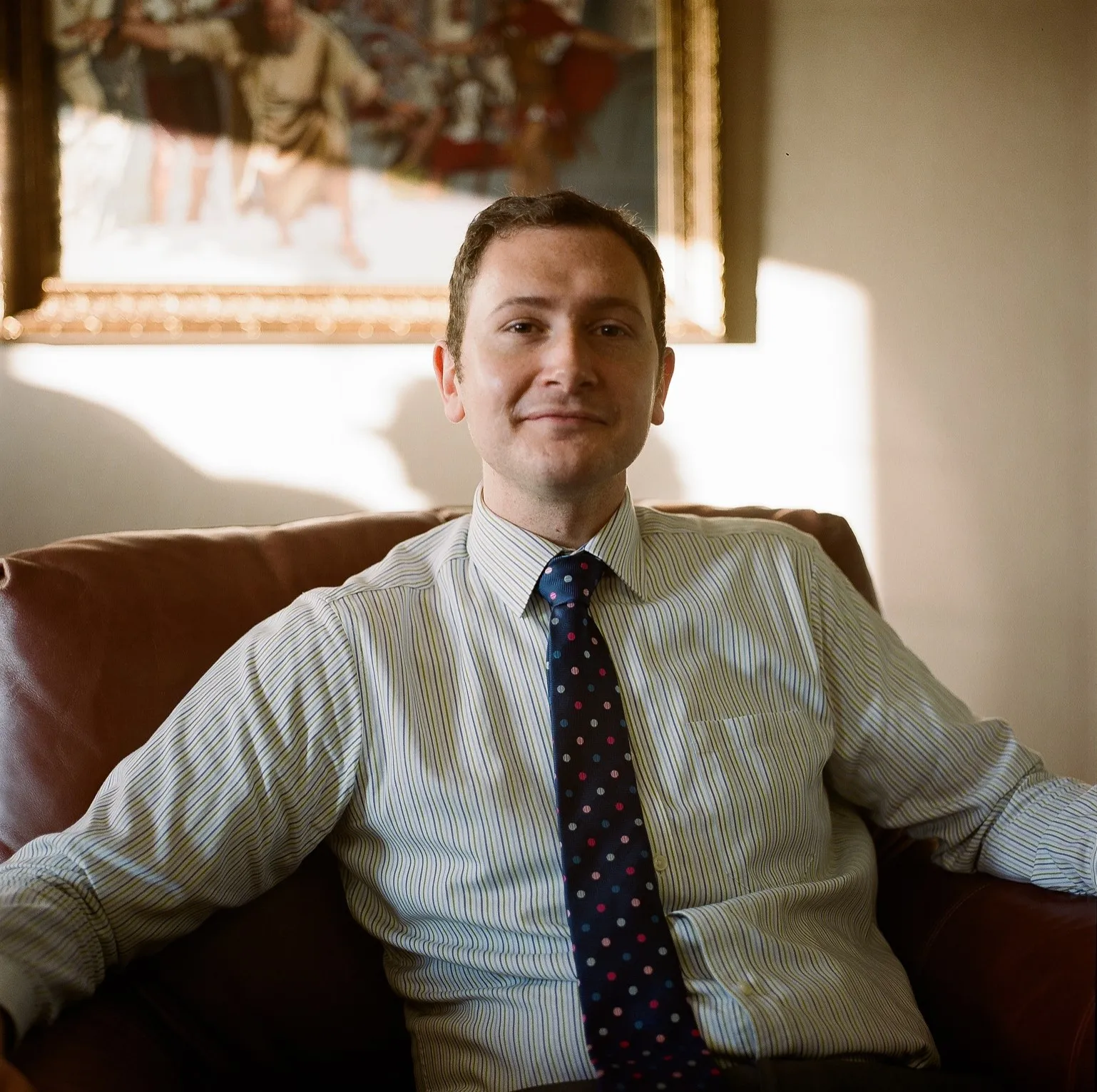 William Buckland sitting in a chair